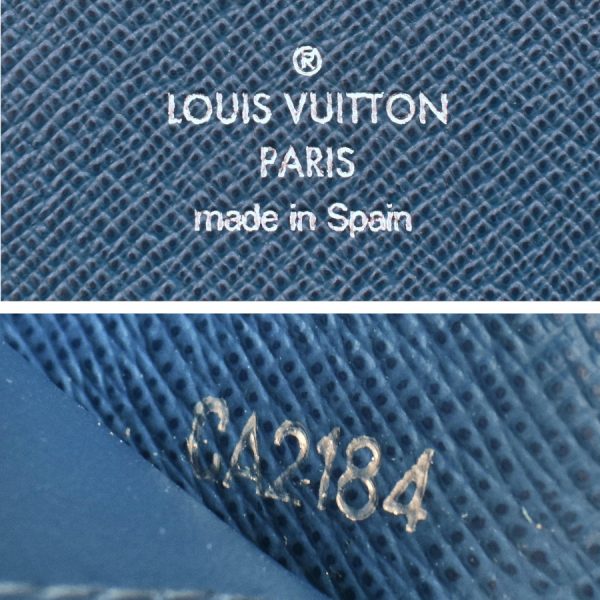 5000009884101432 9 Louis Vuitton Zippy Organizer Wallet Epi Leather Blue Celeste