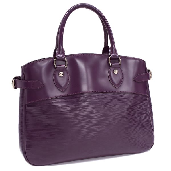 5000009884101458 1 Louis Vuitton Passy PM Handbag Tote Epi Leather Cassis Purple