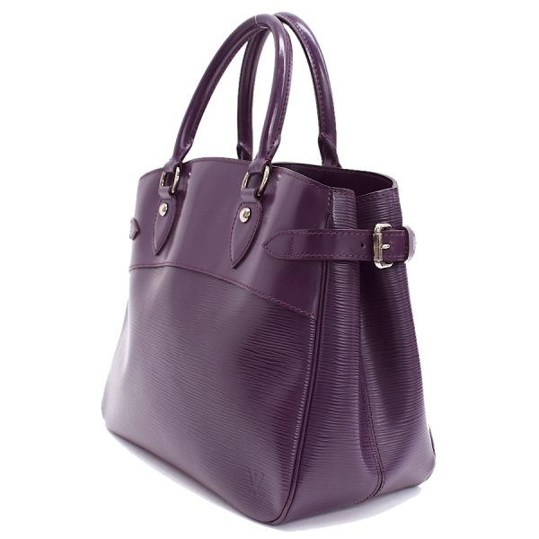 5000009884101458 2 Louis Vuitton Passy PM Handbag Tote Epi Leather Cassis Purple