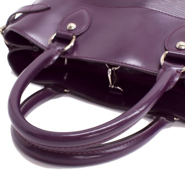 5000009884101458 7 Louis Vuitton Passy PM Handbag Tote Epi Leather Cassis Purple