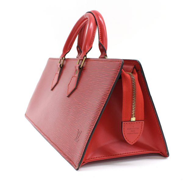 5000009884101459 2 Louis Vuitton Sac Triangle Handbag Epi Leather Red