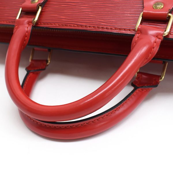 5000009884101459 7 Louis Vuitton Sac Triangle Handbag Epi Leather Red