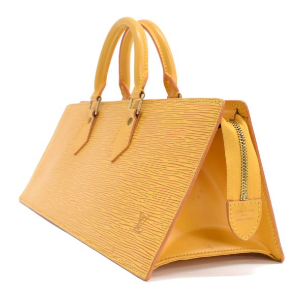 5000009884101483 2 Louis Vuitton Sac Triangle Handbag Epi Leather Tassili Yellow