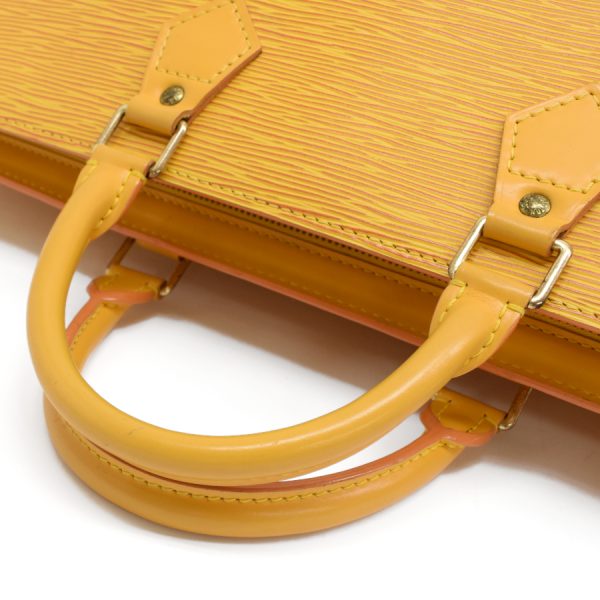 5000009884101483 7 Louis Vuitton Sac Triangle Handbag Epi Leather Tassili Yellow