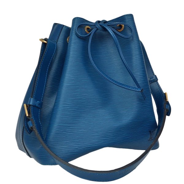 5000009884400266 1 Louis Vuitton Petit Noe Shoulder Bag Drawstring Epi Leather Toledo Blue