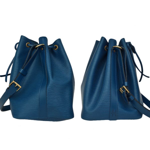 5000009884400266 3 Louis Vuitton Petit Noe Shoulder Bag Drawstring Epi Leather Toledo Blue