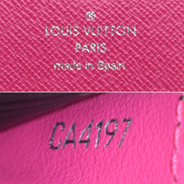 5000010884100220 9 Louis Vuitton Portefeuille Sarah Long Wallet Epi Leather Noir Hot Pink