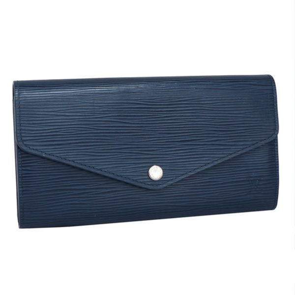 5000010884400147 1 Louis Vuitton Portefeuille Sarah Long Wallet Epi Leather Andigo Blue