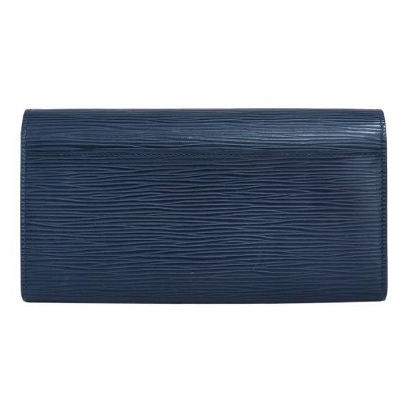 5000010884400147 3 Louis Vuitton Portefeuille Sarah Long Wallet Epi Leather Andigo Blue