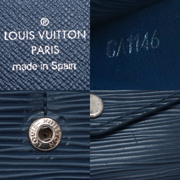 5000010884400147 9 Louis Vuitton Portefeuille Sarah Long Wallet Epi Leather Andigo Blue