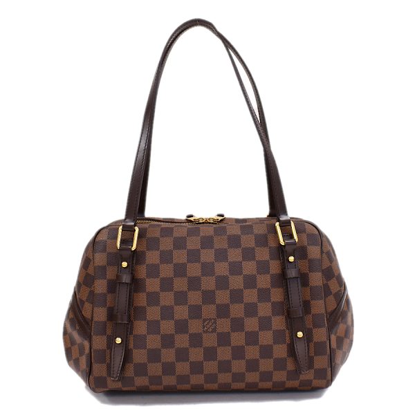 5000017884101223 3 Louis Vuitton Rivington GM Shoulder Bag Damier Ebene Brown