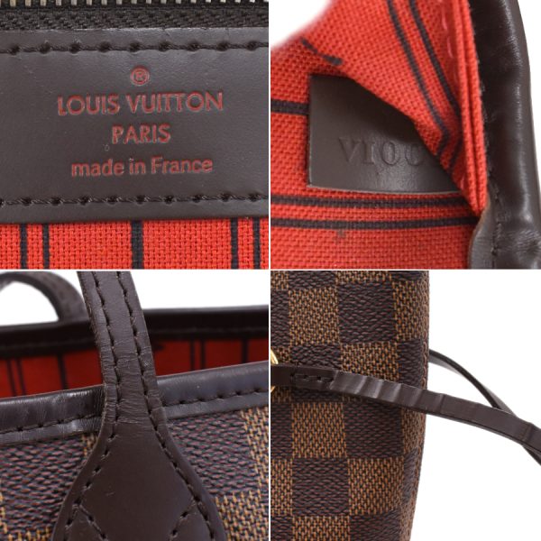 5000017884101249 9 Louis Vuitton Neverfull MM Shoulder Tote Bag Damier Ebene Brown