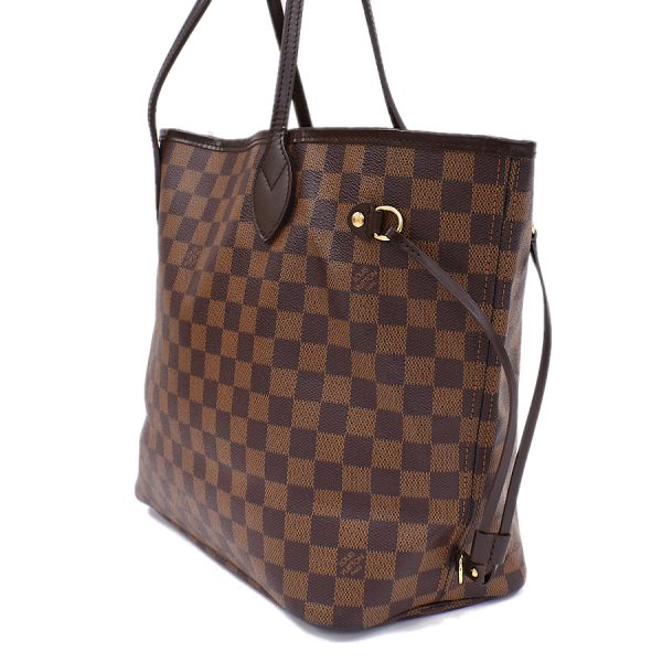 5000017884101250 2 Louis Vuitton Neverfull MM Shoulder Tote Bag Damier Ebene Brown