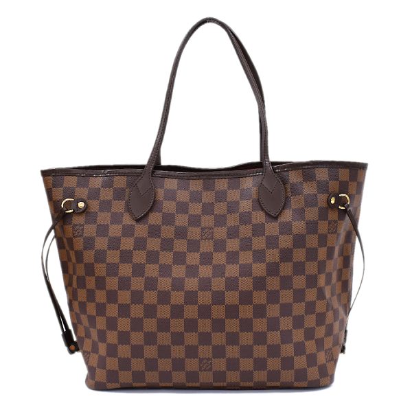 5000017884101250 3 Louis Vuitton Neverfull MM Shoulder Tote Bag Damier Ebene Brown