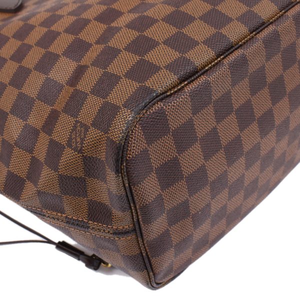 5000017884101250 6 Louis Vuitton Neverfull MM Shoulder Tote Bag Damier Ebene Brown