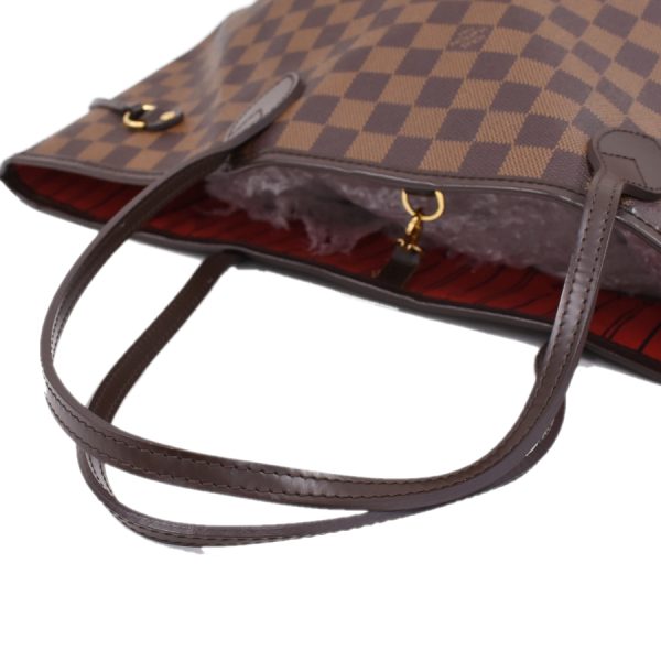 5000017884101250 7 Louis Vuitton Neverfull MM Shoulder Tote Bag Damier Ebene Brown