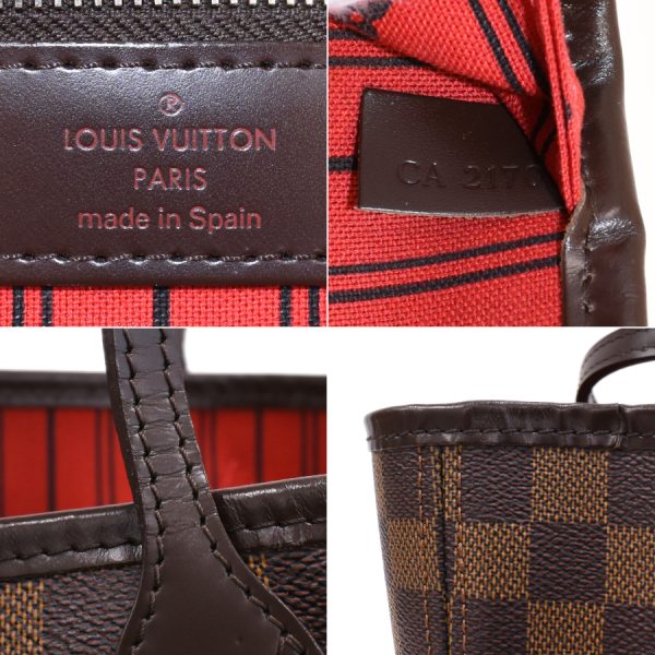 5000017884101250 9 Louis Vuitton Neverfull MM Shoulder Tote Bag Damier Ebene Brown