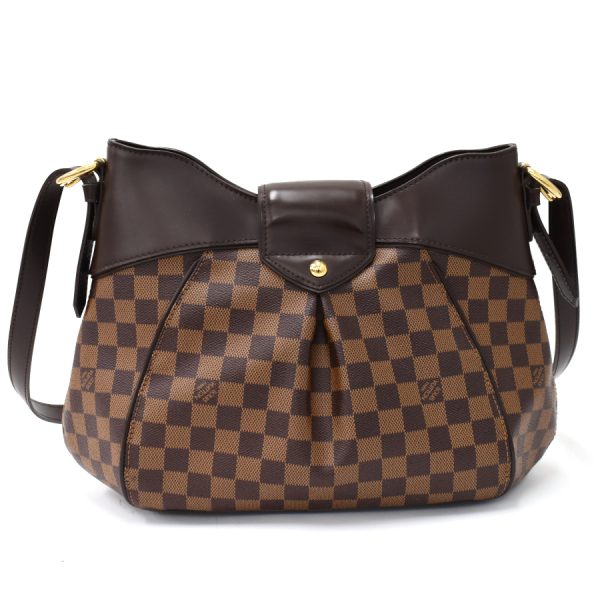 5000017884101286 3 Louis Vuitton Sistina MM Shoulder Bag Damier Ebene Brown