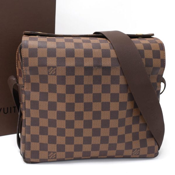 5000017884101361 1 Louis Vuitton Naviglio Shoulder Bag N45255 Damier Ebene Brown