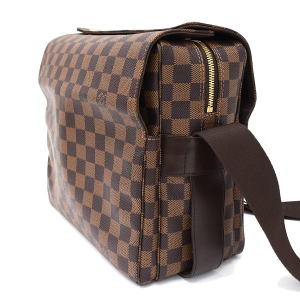 5000017884101370 2 Louis Vuitton Naviglio Shoulder Bag Damier Ebene Brown