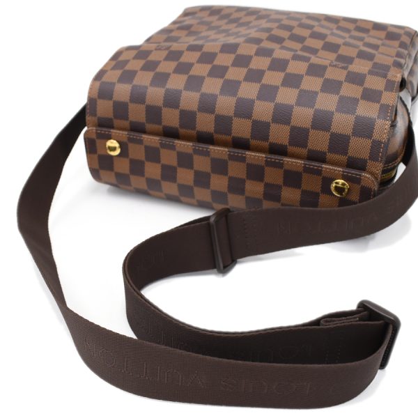 5000017884101370 7 Louis Vuitton Naviglio Shoulder Bag Damier Ebene Brown