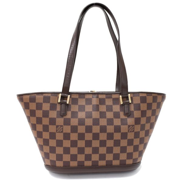 5000017884101374 3 Louis Vuitton Manosque PM Tote Shoulder Bag Damier Ebene Brown