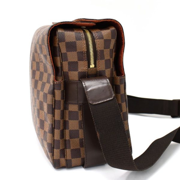 5000017884101388 2 Louis Vuitton Naviglio Messenger Shoulder Bag Damier Ebene Brown