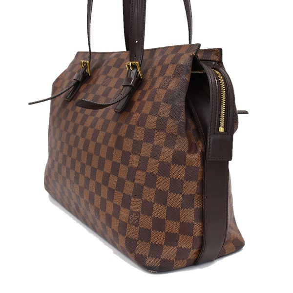 5000017884101419 2 Louis Vuitton Chelsea Shoulder Tote Bag Damier Ebene Brown