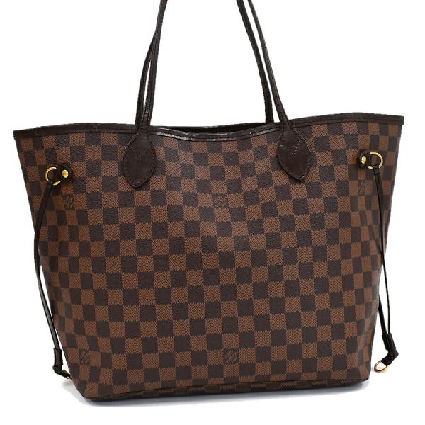 5000017884101420 1 Louis Vuitton Neverfull MM Tote Bag Damier Ebene Brown