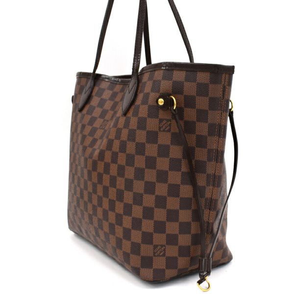 5000017884101420 2 Louis Vuitton Neverfull MM Tote Bag Damier Ebene Brown