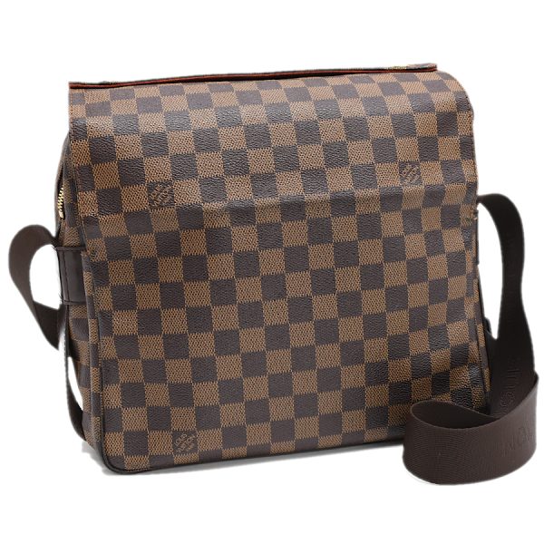 5000017884101423 1 Louis Vuitton Naviglio Messenger Shoulder Bag N45255 Damier Ebene Brown