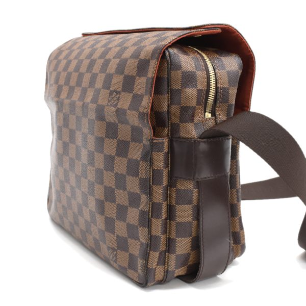 5000017884101423 2 Louis Vuitton Naviglio Messenger Shoulder Bag N45255 Damier Ebene Brown