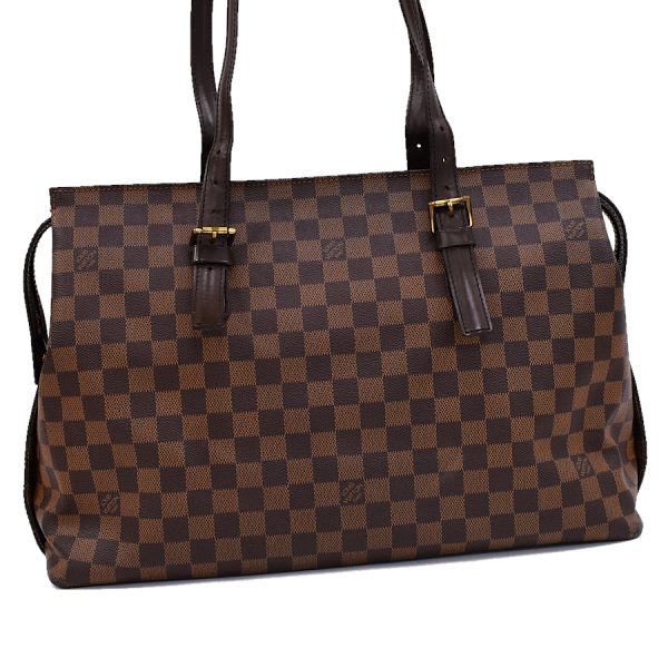 5000017884101425 1 Louis Vuitton Chelsea shoulder tote bag N51119 Damier Ebene Brown