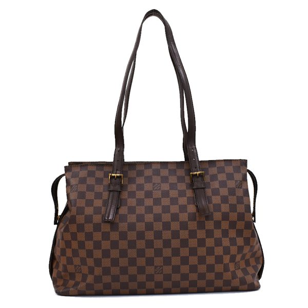 5000017884101425 3 Louis Vuitton Chelsea shoulder tote bag N51119 Damier Ebene Brown