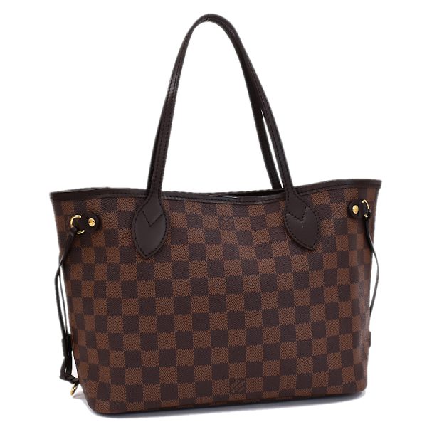 5000017884101437 1 Louis Vuitton Neverfull PM Tote Bag Damier Ebene Brown