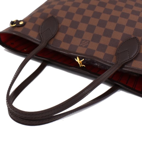 5000017884101437 7 Louis Vuitton Neverfull PM Tote Bag Damier Ebene Brown