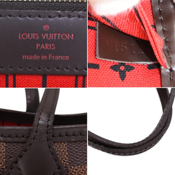 5000017884101437 9 Louis Vuitton Neverfull PM Tote Bag Damier Ebene Brown