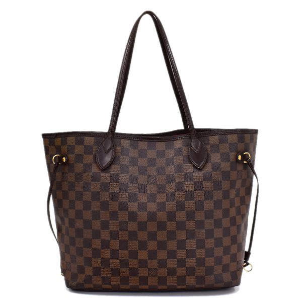 5000017884101440 3 Louis Vuitton Neverfull MM Tote Bag Damier Ebene Brown