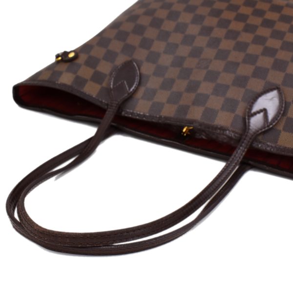 5000017884101440 6 Louis Vuitton Neverfull MM Tote Bag Damier Ebene Brown