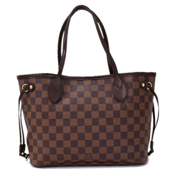 5000017884101443 3 Louis Vuitton Neverfull PM Tote Bag Damier Ebene Brown