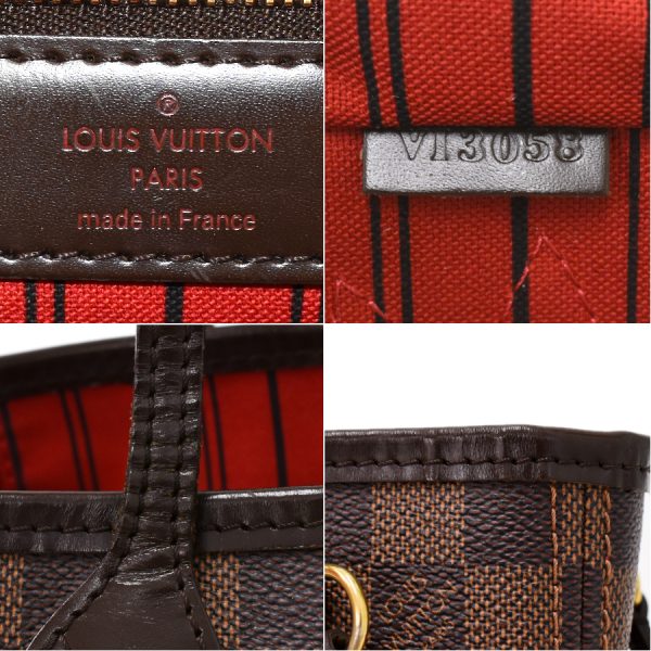 5000017884101443 9 Louis Vuitton Neverfull PM Tote Bag Damier Ebene Brown