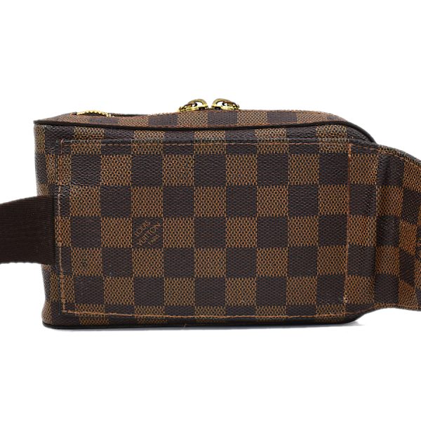 5000017884101450 3 Louis Vuitton Geronimos Body Bag Damier Ebene Brown