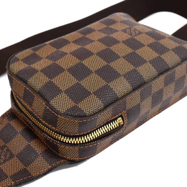 5000017884101450 6 Louis Vuitton Geronimos Body Bag Damier Ebene Brown