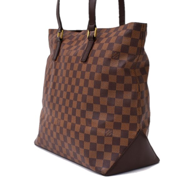 5000017884101460 2 Louis Vuitton Riverside 2 Way Tote Bag Damier Brown