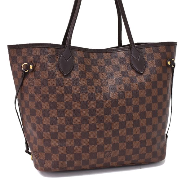 5000017884101485 1 Louis Vuitton Neverfull MM Tote Bag Damier Ebene Canvas Brown