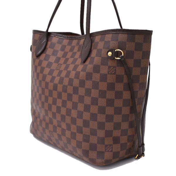 5000017884101485 2 Louis Vuitton Neverfull MM Tote Bag Damier Ebene Canvas Brown