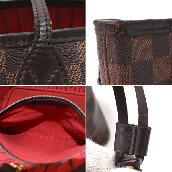 5000017884101485 9 Louis Vuitton Neverfull MM Tote Bag Damier Ebene Canvas Brown