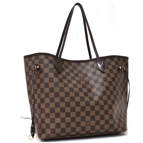 binary comment LOUIS VUITTON Neverfull MM Tote N41358 Damier Ebene Brown