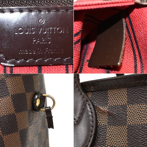 5000017884101501 9 LOUIS VUITTON Neverfull MM Tote N41358 Damier Ebene Brown