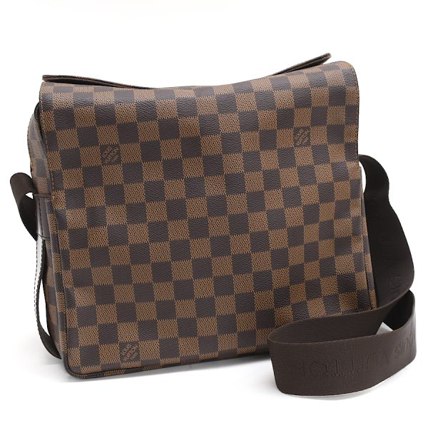 5000017884101523 1 Louis Vuitton Naviglio Messenger Shoulder Bag Ebene Brown